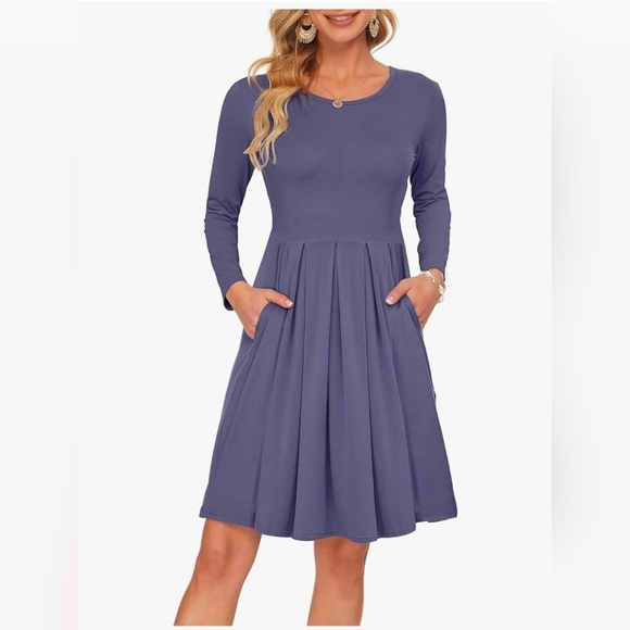 Dresses & Skirts - ☀️ 3/$15 - Periwinkle Long Sleeve Dress